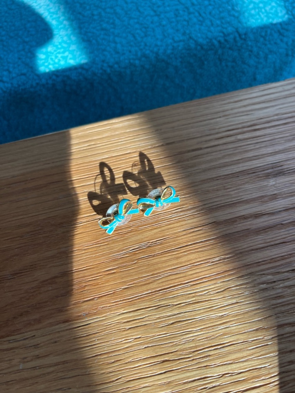 Kate Spade Turquoise Bow Stud Earrings